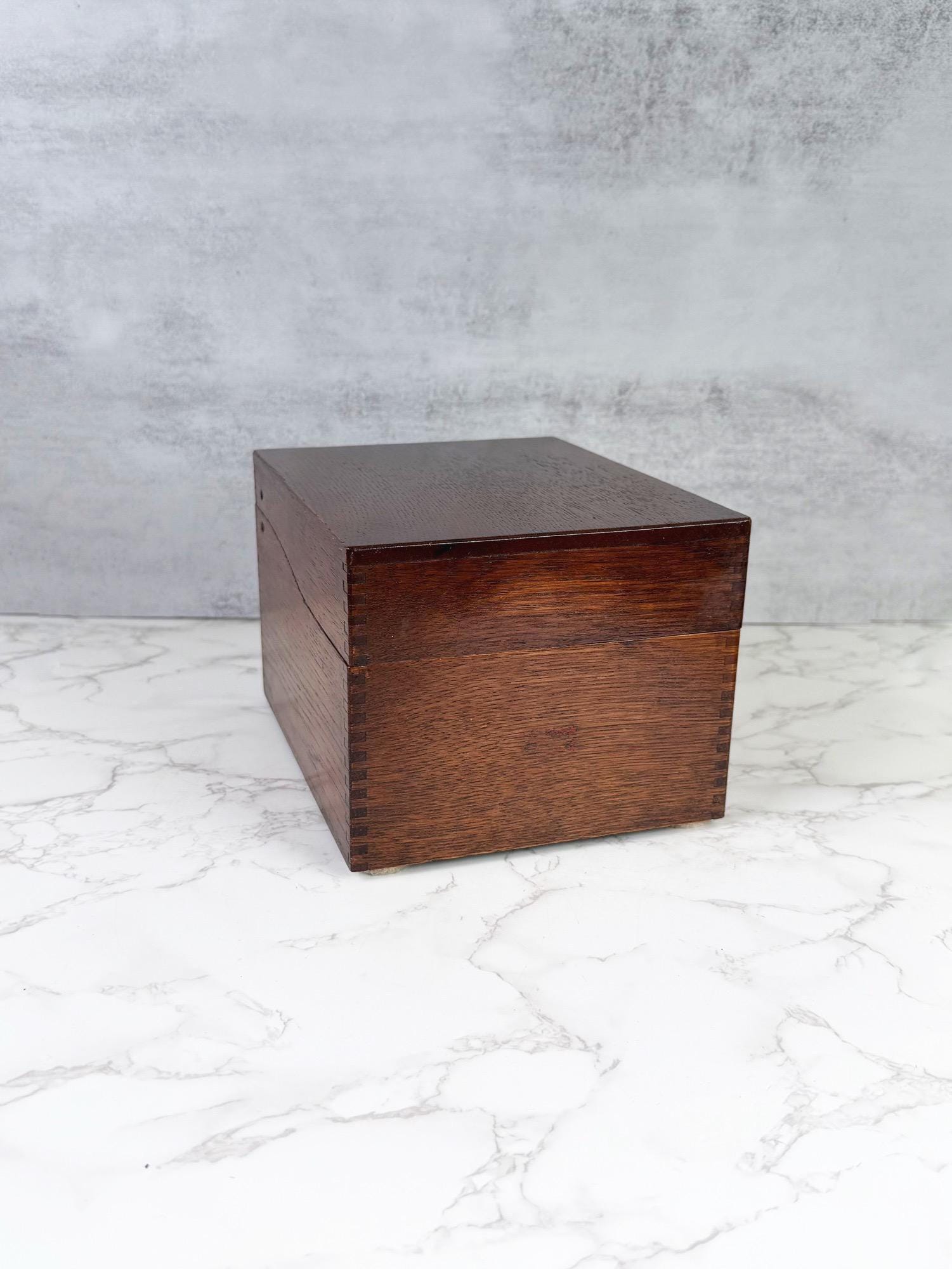 Retro Index Card Box - Etsy