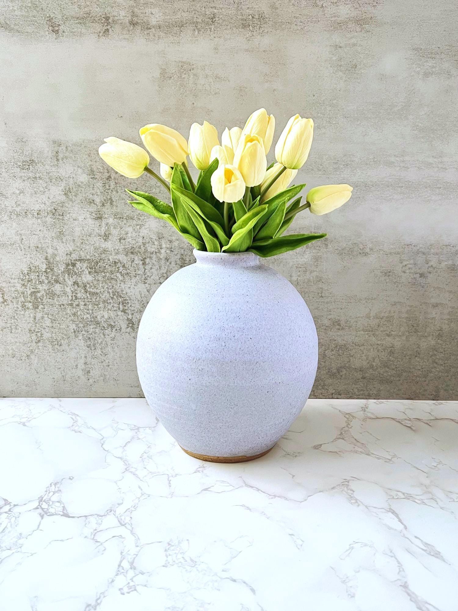 Vintage Gary Kosmas Pottery Vase - Handmade Lavender Ceramic display picture 1