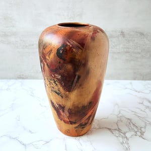 Handmade Studio Pottery by Lindberg – Earth-Tone Abstract Ceramic Vase, Signed Art Pottery, Organic Modern Home Decor