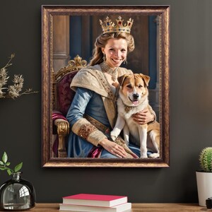 Custom Human & Pet Portrait – Personalized Artwork, Unique Bond Illustrations, Funny or Heartwarming Designs, Perfect Gift for Pet Lovers