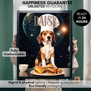 Funny Pet Portrait Animation | Pet Memory Digital Illustration | Personalized Gift for Dog Lover Boyfriend Valentines Situationship Gift