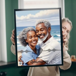 Ritratto di coppia anime personalizzato / Opera d'arte personalizzata in stile cartone animato per anniversari, San Valentino e occasioni speciali