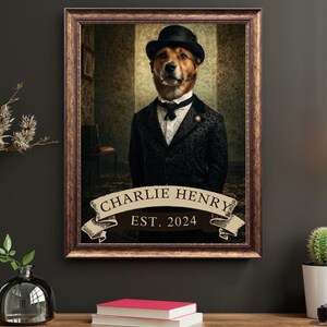 Funny Custom Pet Portrait – Personalized Hilarious Pet Artwork on Canvas, Digital File, or Poster – Unique Gift for Pet Lovers