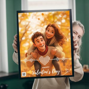 Spersonalizowany portret pary w stylu Pixara lub kawaii cartoon art - spersonalizowany prezent na rocznice, walentynki lub specjalne okazje