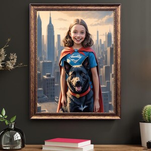Custom Human & Pet Portrait – Personalized Artwork, Unique Bond Illustrations, Funny or Heartwarming Designs, Perfect Gift for Pet Lovers