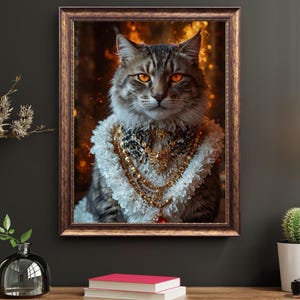 Funny Custom Pet Portrait – Personalized Hilarious Pet Artwork on Canvas, Digital File, or Poster – Unique Gift for Pet Lovers