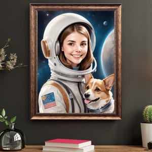 Custom Human & Pet Portrait – Personalized Artwork, Unique Bond Illustrations, Funny or Heartwarming Designs, Perfect Gift for Pet Lovers