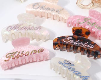 Personalized barrette,bridesmaid gift hair accessory,personalized initial hair clip for women,custom name hair accessory,Gift for daughter