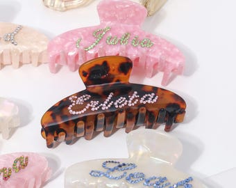 Personalized hair barrette,bridesmaid gift hair accessory,personalized initial hair clip for women,custom name hair accessory,Gift for Girls