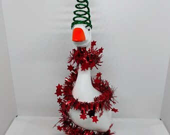 Garland Tinsel and Glitter Christmas Tree Hat Accessories for 7 Inch Desk Goose Clothes