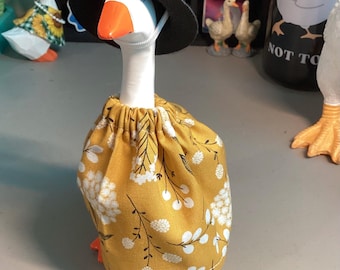 Floral Sundress and Hat for 7 Inch Desk Goose Clothes