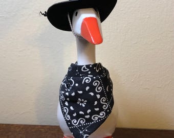 Cowboy Black Bandana 7 Inch Desk Goose Outfit
