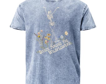 Dance Among the Wildflowers Denim Tee Shirt
