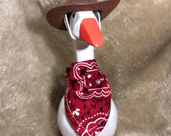 Cowboy Red Bandana 7 Inch Desk Goose Outfit