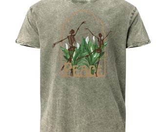 Peace Lily Denim Tee Shirt