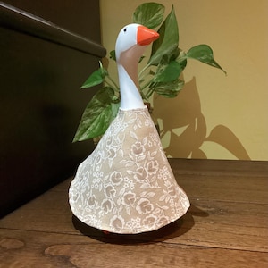Robe à fleurs beige pour bureau 7 pouces Vêtements d&#39;oie