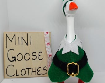 Elf costume for 7 Inch Desk Goose Clothes