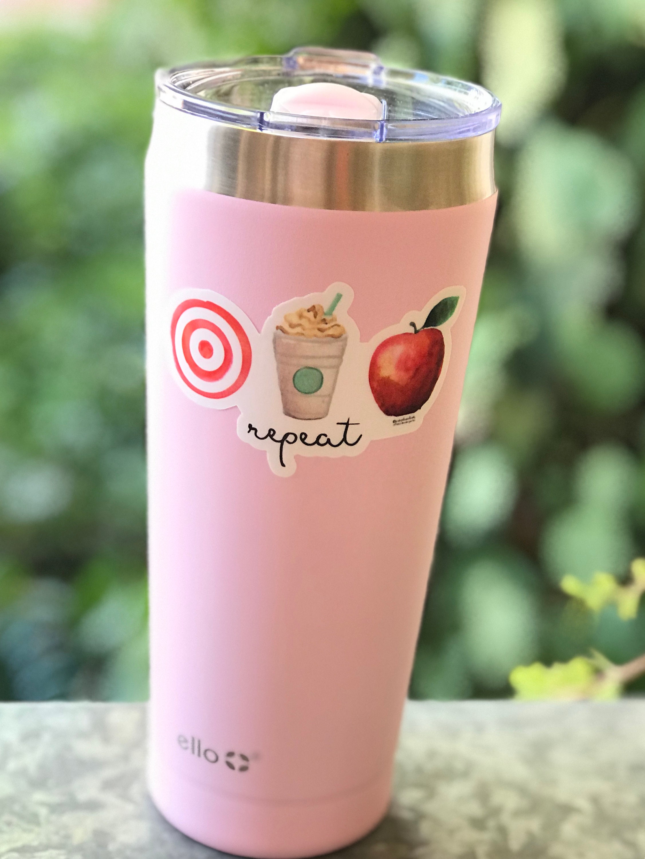 Target Coffee Teach Repeat Vinyl Sticker Decal Etsy