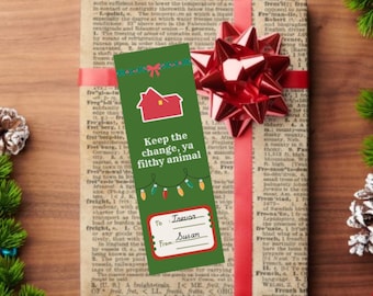 Home Alone inspired Bookmark and Holiday/Christmas Gift Tag