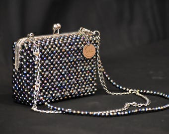 Wedding Guest Purse, Beaded Evening Clutch, Formal Event Handbag, Gift For Her
