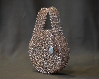 Wedding Guest Purse, Beaded Evening Clutch, Formal Event Handbag, Gift For Her