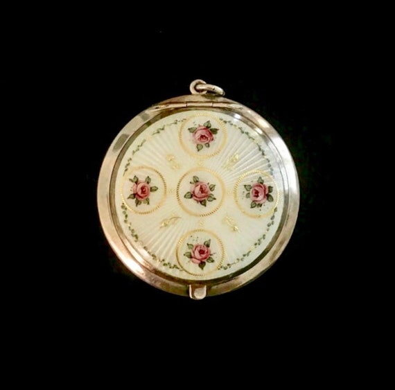 Guilloche Roses! Striking Large 1920's Guilloche E