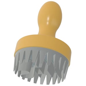Brödstämpel Ø 9 cm – 2-delad design med handtag (STL-fil för 3D-utskrift)