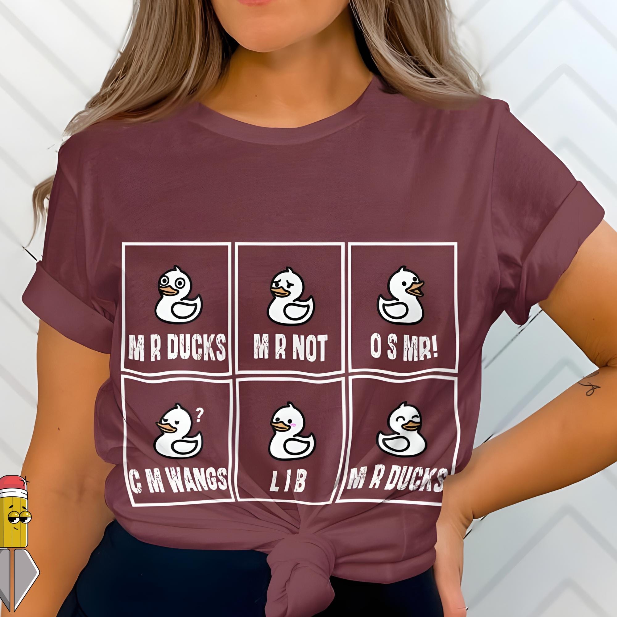 Funny Ducks Meme Language PNG SVG MR Ducks Text Art Viral Duck Quote ...
