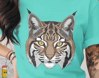 Bobcat Face SVG PNG Wildcats Png, Checkered Png, Retro Wildcats Sublimation Wild Cat Head Vector High Quality 300 DPI Commercial Use