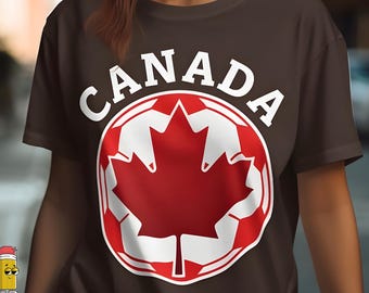 Canada Soccer Logo PNG SVG Canadees esdoornblad voetbal embleem Canada voetbal grafisch embleem voetbal sticker clipart digitale download