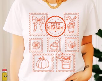 Cozy Season png, Fall vibes Png, Fall Sublimation Png, Fall pumpkin Png, Autumn Season png, retro fall png, Fall design, Fall Autumn Shirt