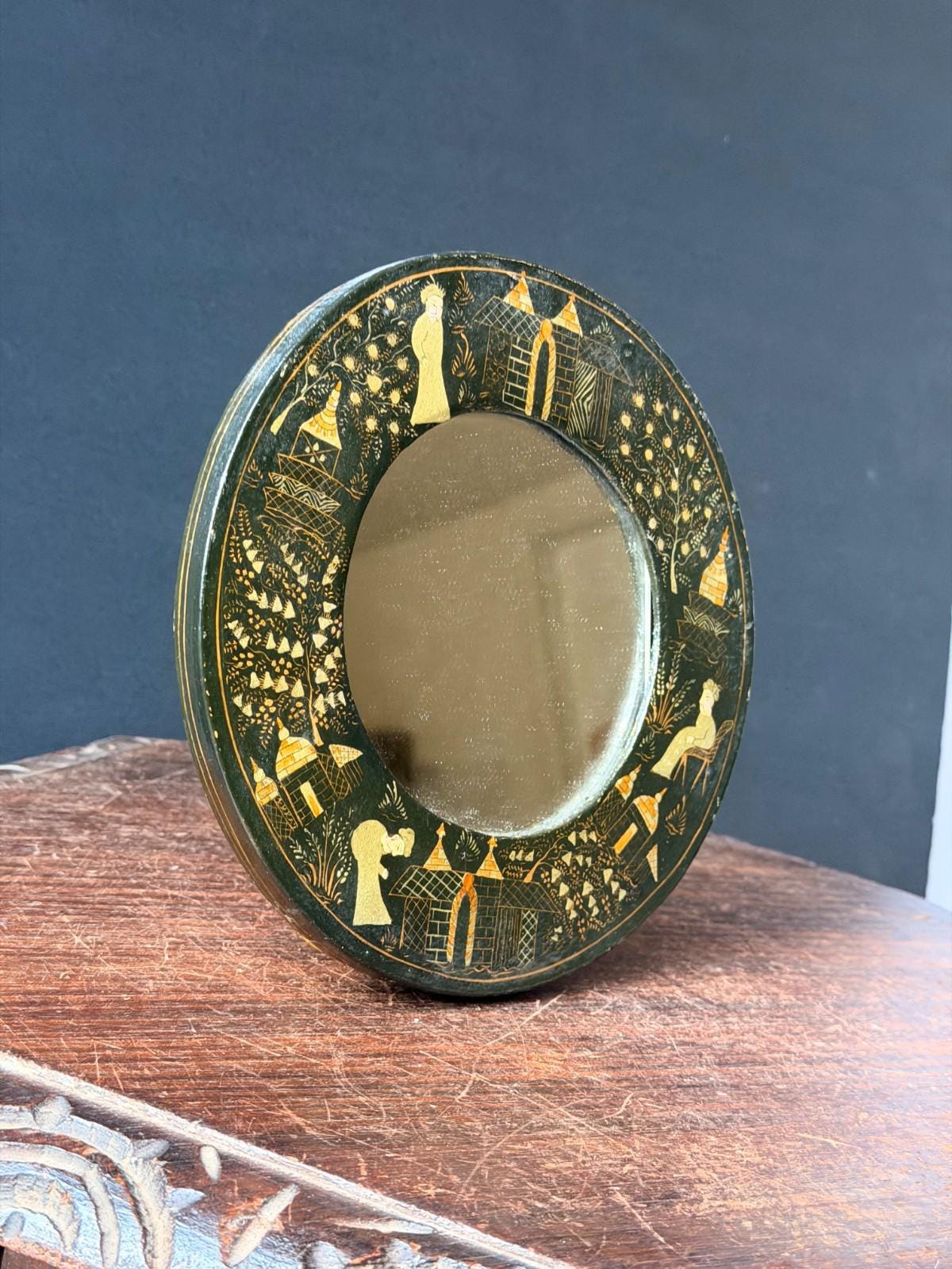 Vintage Indian Mirror - Etsy