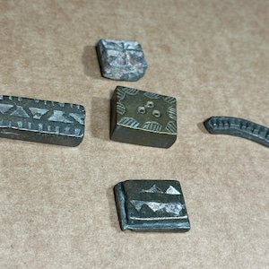 Antique African Akan Ashanti Gold Weights, 5 Small Pieces