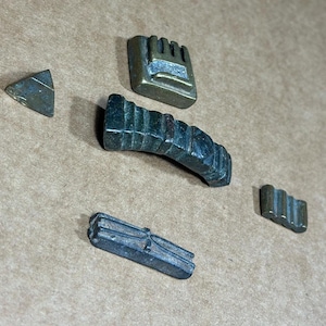 Antique African Akan Ashanti Gold Weights, 5 Small Pieces