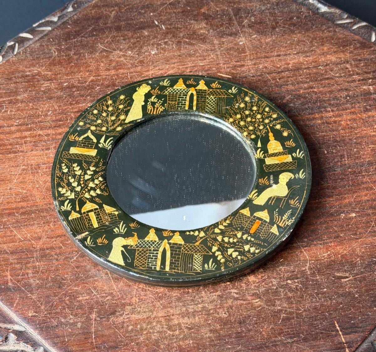 Vintage Indian Mirror - Etsy