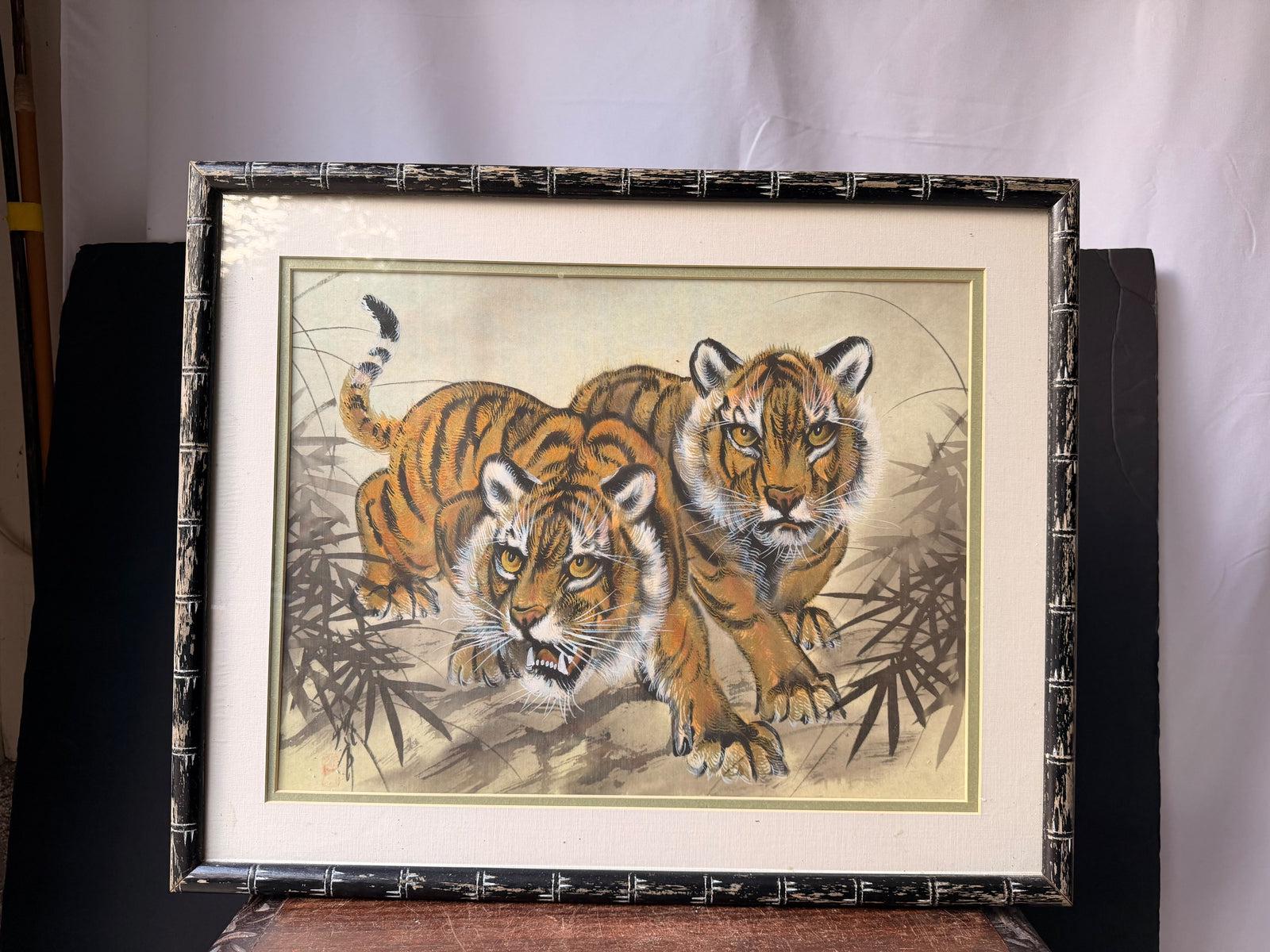 Vintage Asian Tiger Print - Etsy