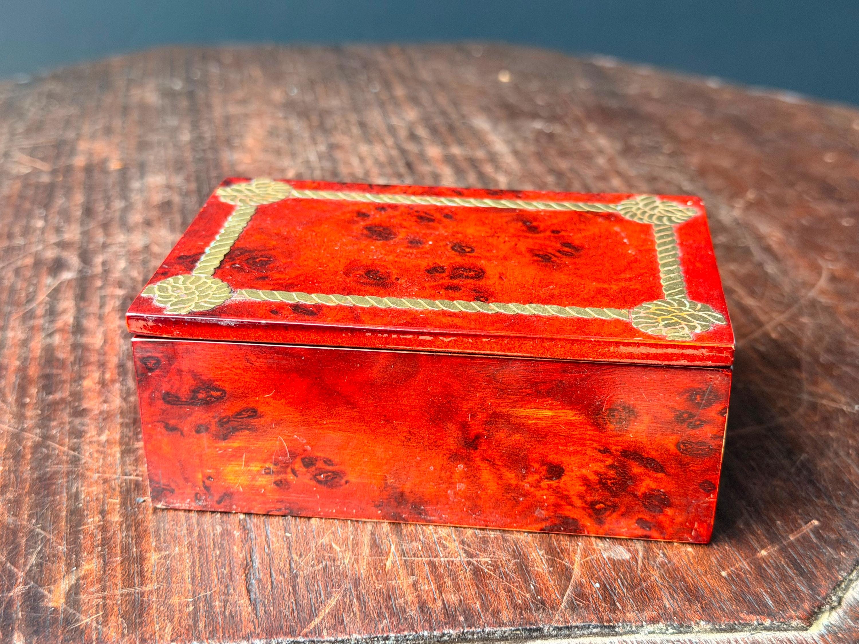 Vintage Red Lacquer - Etsy