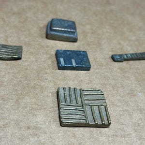 Antique African Akan Ashanti Gold Weights, 5 Small Pieces