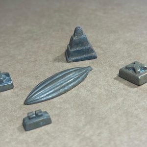Antique African Akan Ashanti Gold Weights, 5 Small Pieces
