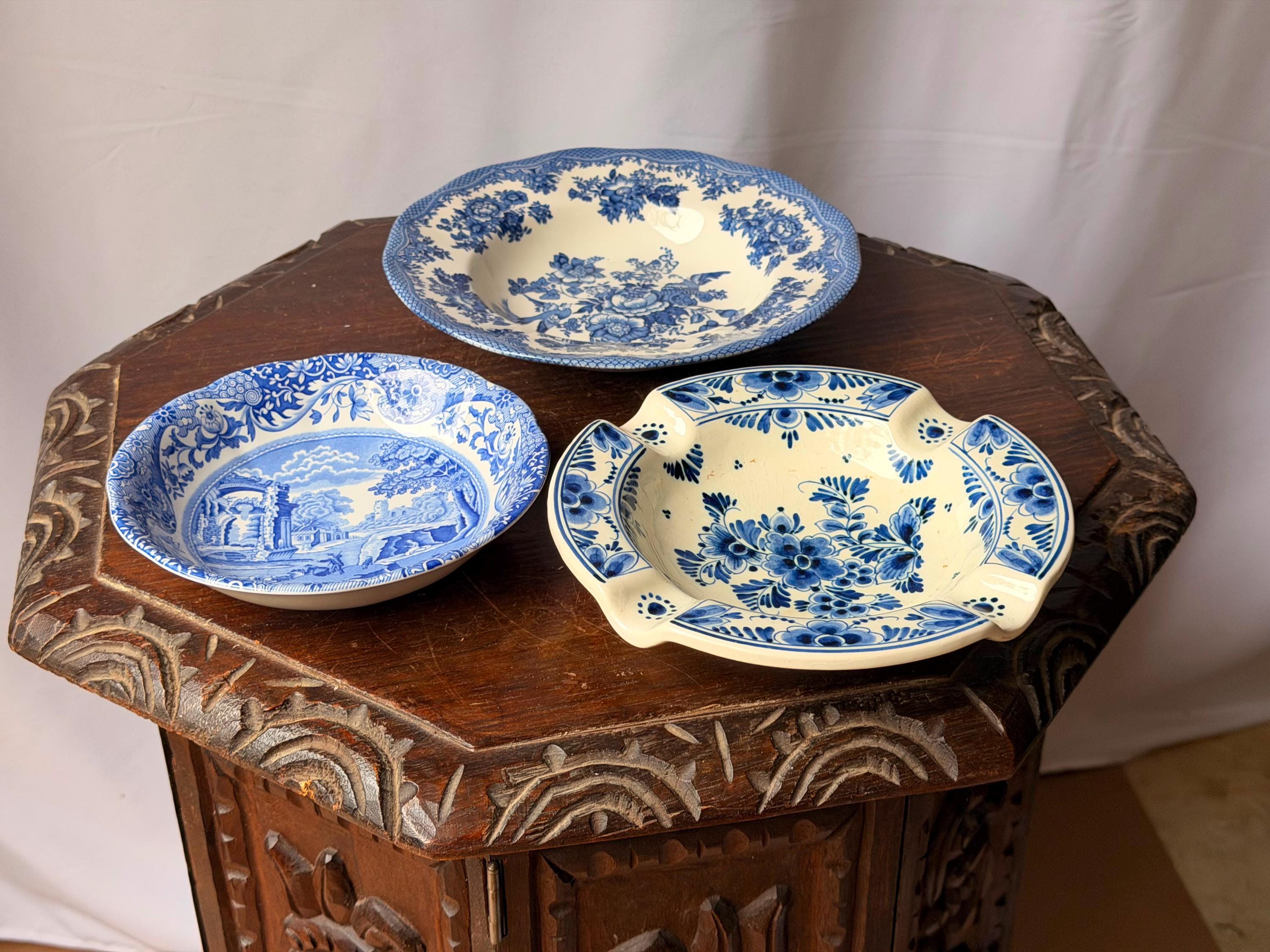 Wall Art Blue and White Spode - Etsy