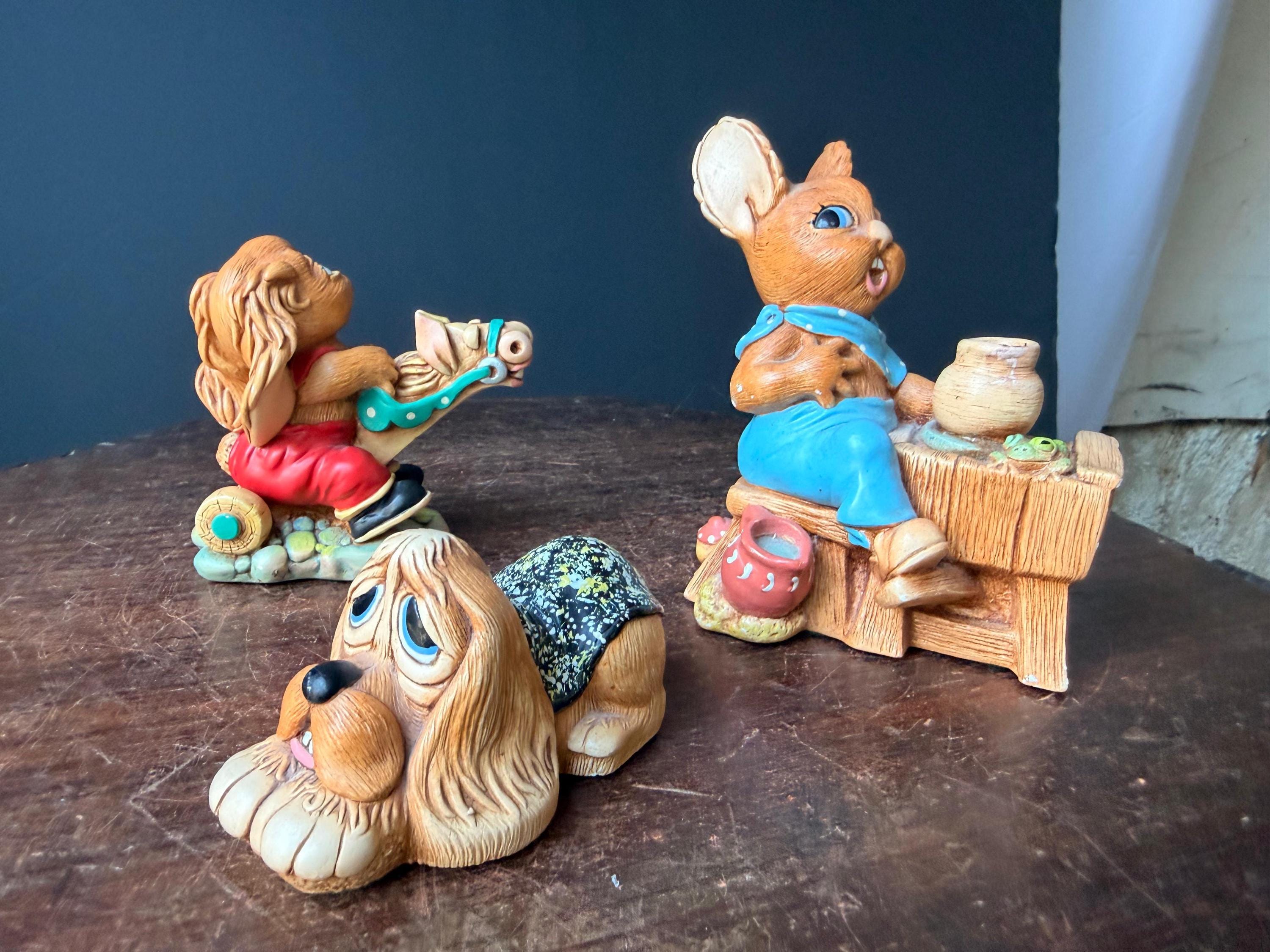 Pendelfin（ペンデルフィン） の陶器フィギュア　3体セット Pendelfin Rabbits Set - Etsy
