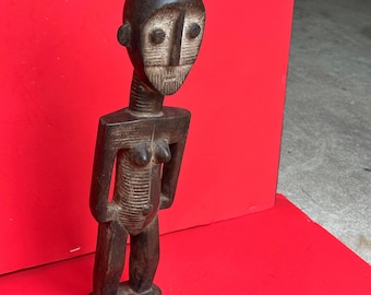 Authentic Vintage Metoko Female Figure from Democratic Republic of the Congo - 16" Tall