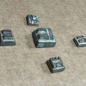 Antique African Akan Ashanti Gold Weights, 5 Small Pieces