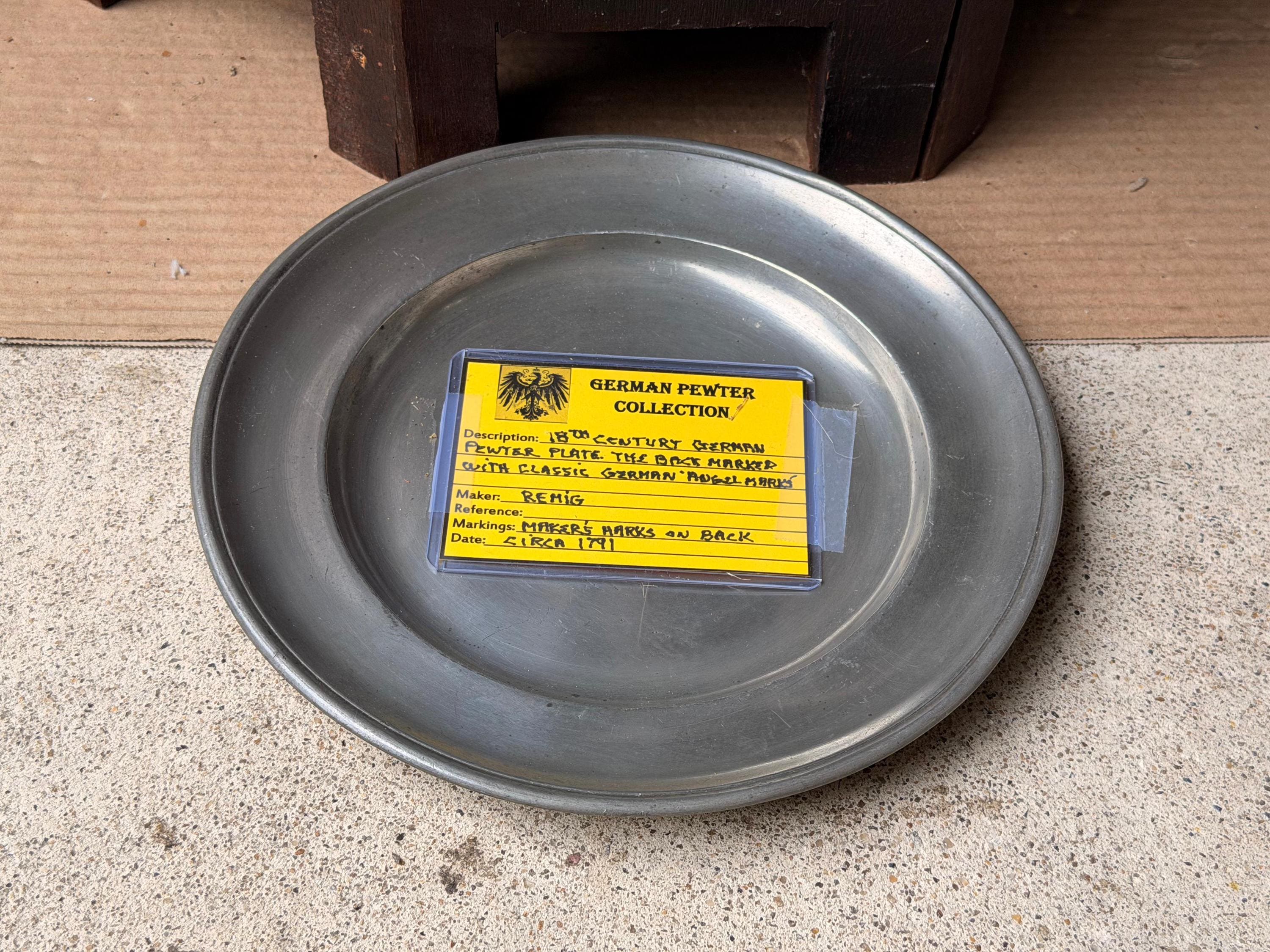 German Pewter Plates - Etsy