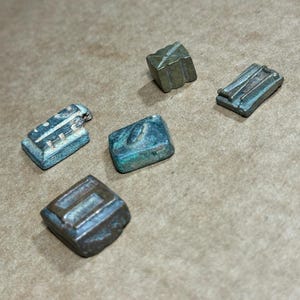 Antique African Akan Ashanti Gold Weights, 5 Small Pieces