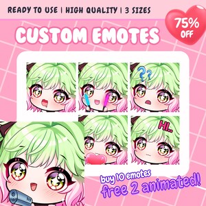 Custom Twitch Emotes | Animated Emotes | Vtuber Emotes | Twitch Emote For Streamer | Sticker Emote | Twitch Emotes | YCH | Animal Emotes