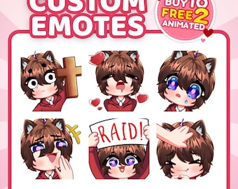 カスタムちびTwitchエモートコミッション、アニメーションVTuberエモート