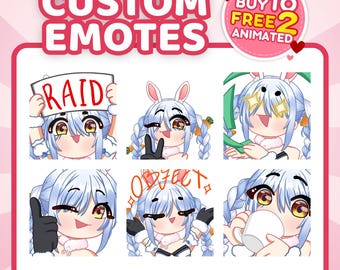 カスタムTwitchエモートコミッション、アニメーションChibi VTuberエモート