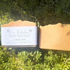 Lemongrass Sheep Milk Soap: Handmade Citrus Moisturizing Soap Bar