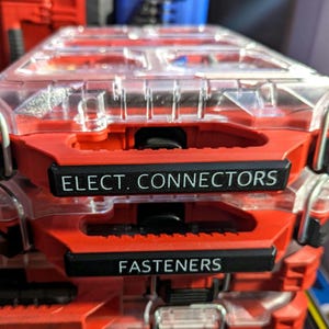 Milwaukee Packout Low-Profile Organizer Custom Labels